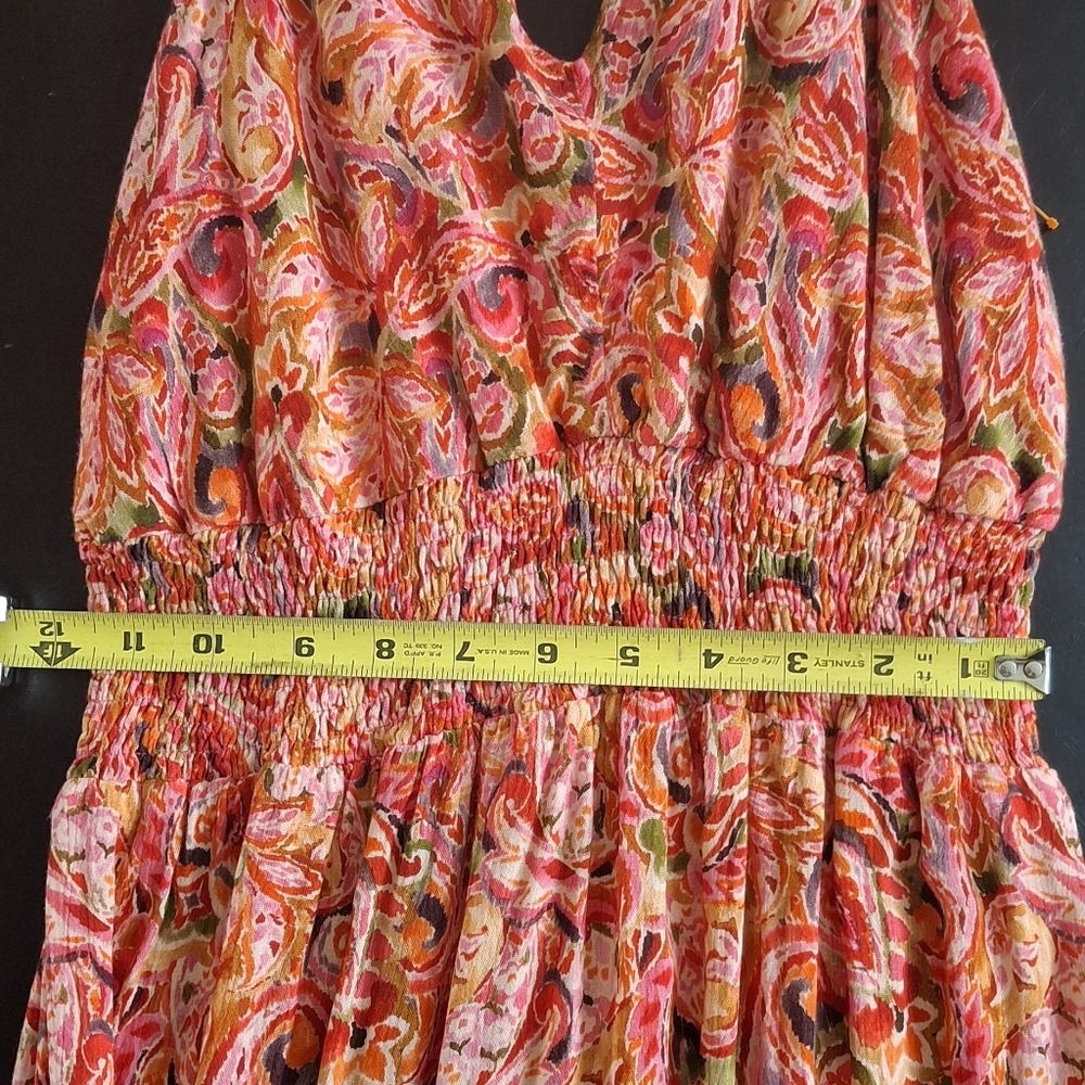 NWT DEAR JOHN ERIN NOVELTY DRESS Maxi Cottagecore Boho Paisley - Picture 6 of 10
